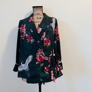 ZARA Origami Floral Dress Shirt. Never Been Worn